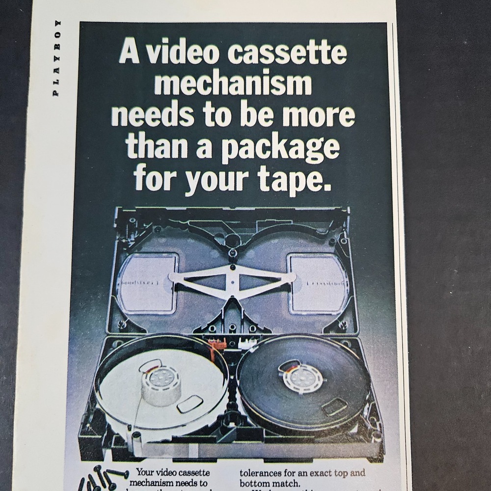 1982 TDK Super Avilyn Video Cassette Tape Vintage Print Ad Vision of the Future